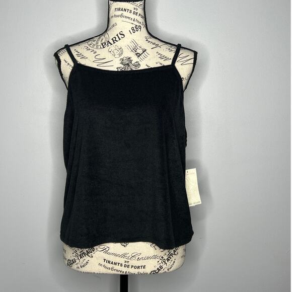 Miken Swim (M) Cami Strap Terry Cloth Cropped Tank Top Vacation Beach Coverup - Picture 8 of 8